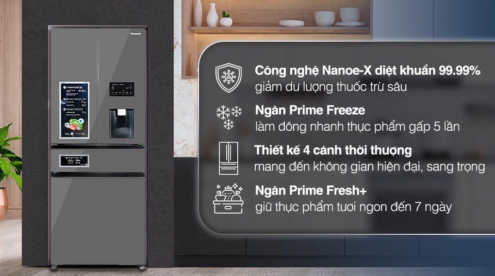 Tủ lạnh Panasonic 540 lít NR-YW590YMMV