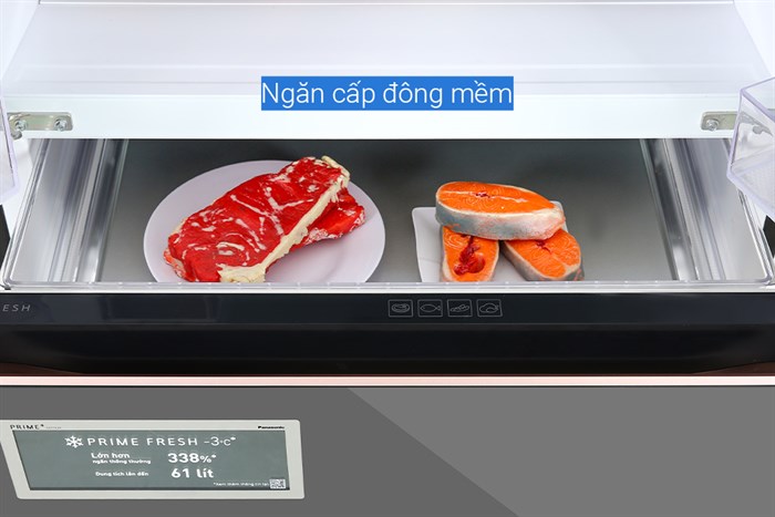 Tủ lạnh Panasonic Inverter 540 lít Multi Door PRIME+ Edition NR-YW590YMMV Màu Đen