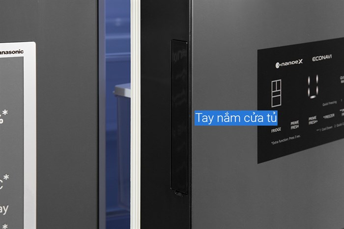 Tủ lạnh Panasonic Inverter 540 lít Multi Door PRIME+ Edition NR-YW590YMMV Màu Đen