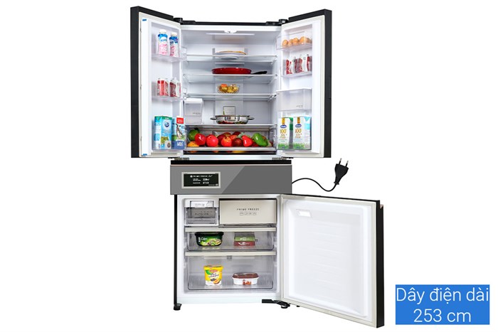 Tủ lạnh Panasonic Inverter 540 lít Multi Door PRIME+ Edition NR-YW590YMMV Màu Đen