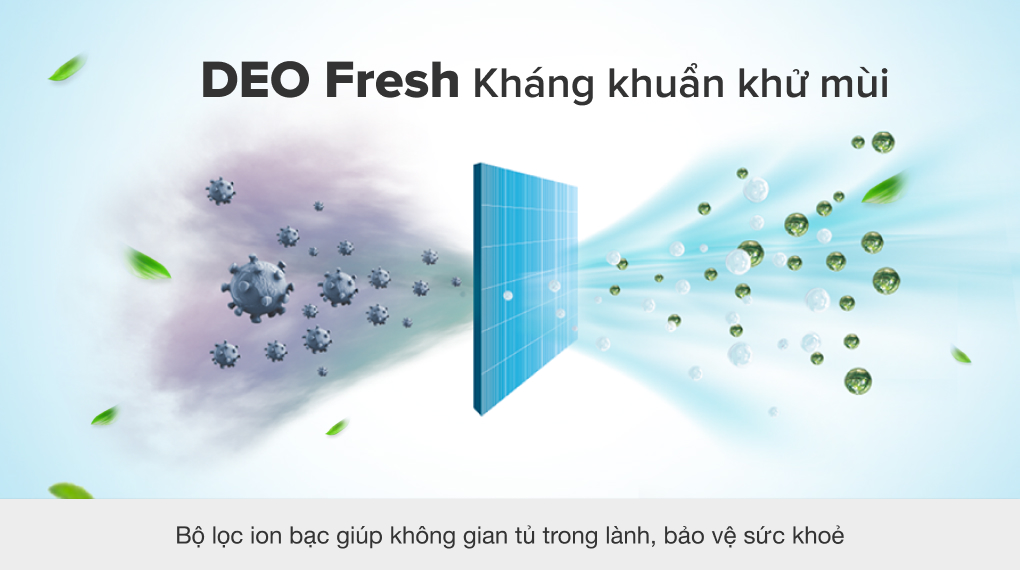 Tủ lạnh Aqua Inverter 245 lít AQR-T259FA(FB) - Kháng khuẩn khử mùi DEO Fresh