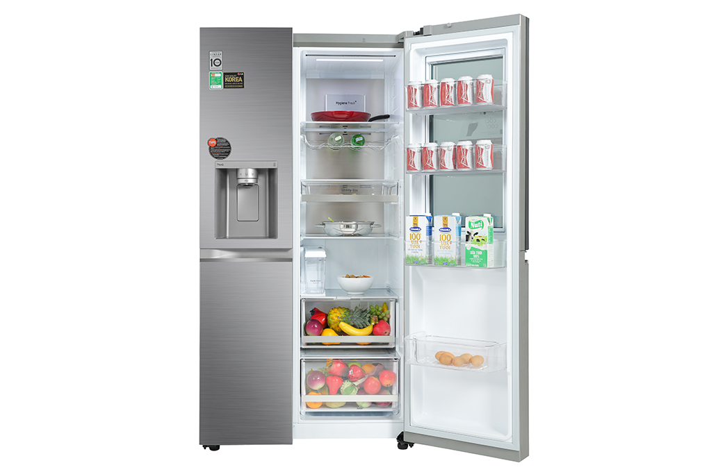 Tủ lạnh LG Inverter 635 lít Side By Side InstaView Door-in-Door GR-X257JS Màu Bạc