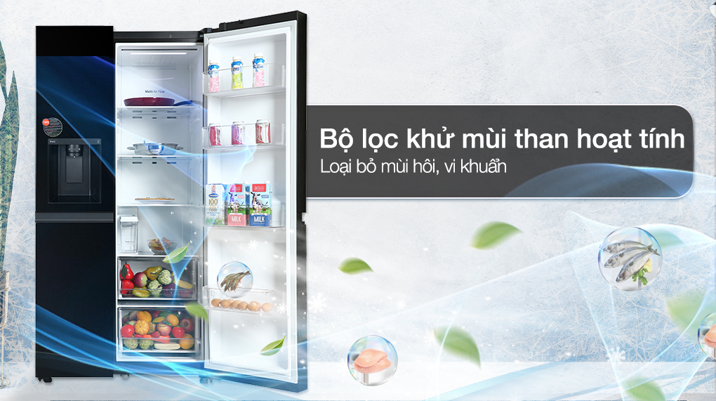 Tủ lạnh LG Inverter 635 Lít GR-D257WB - Công nghệ khử khuẩn