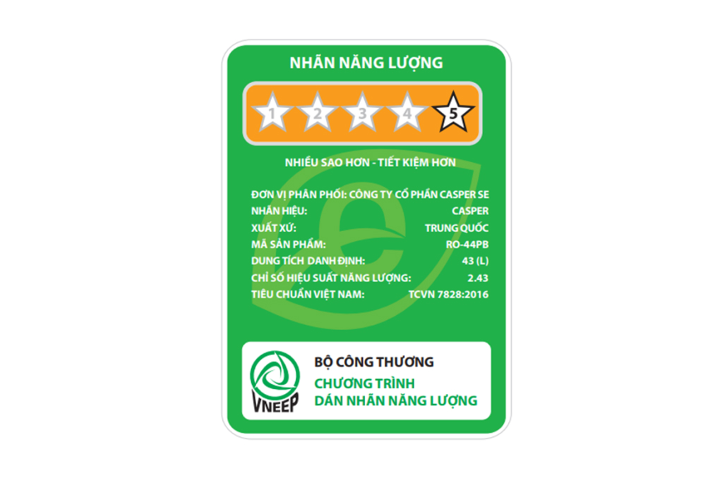 Tủ lạnh Casper 43 lít RO-44PB - 4