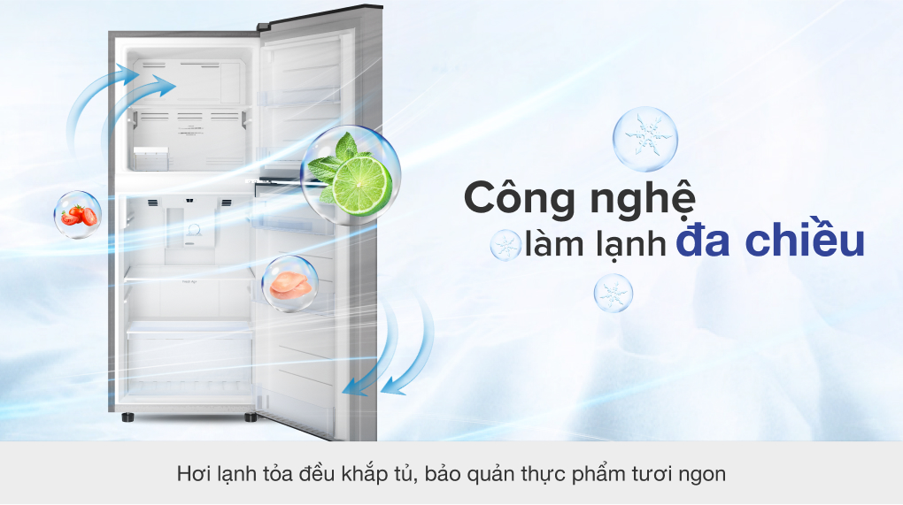 Tủ lạnh Casper Inverter 185 lít RT-200VS - Làm lạnh đa chiều