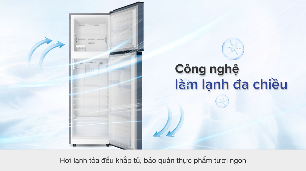 Tủ lạnh Casper Inverter 258 lít RT-270VD - Làm lạnh đa chiều