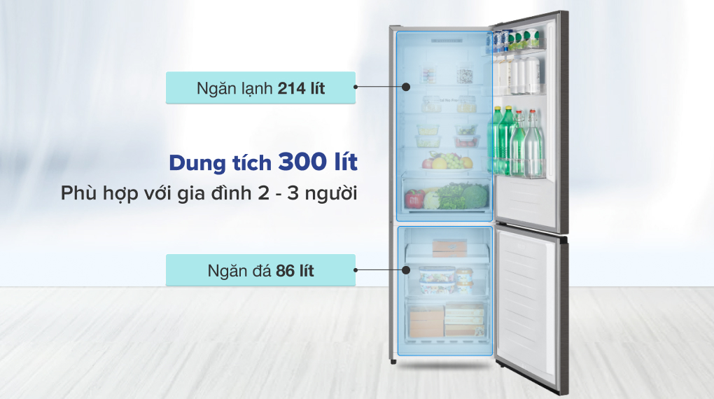 Tủ lạnh Casper Inverter 300 lít RB-320VT - Dung tích
