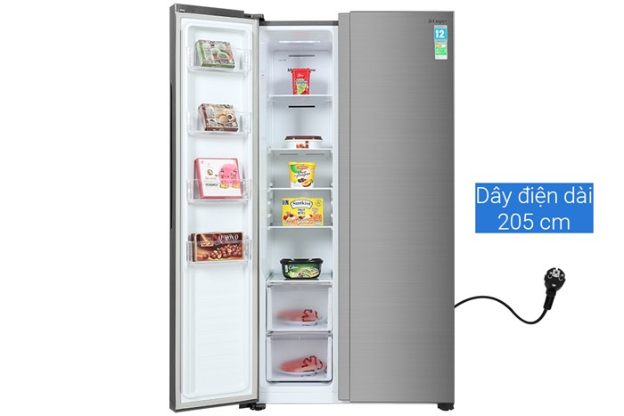 Tủ lạnh Casper Inverter 552 lít RS-570VT Màu Xám