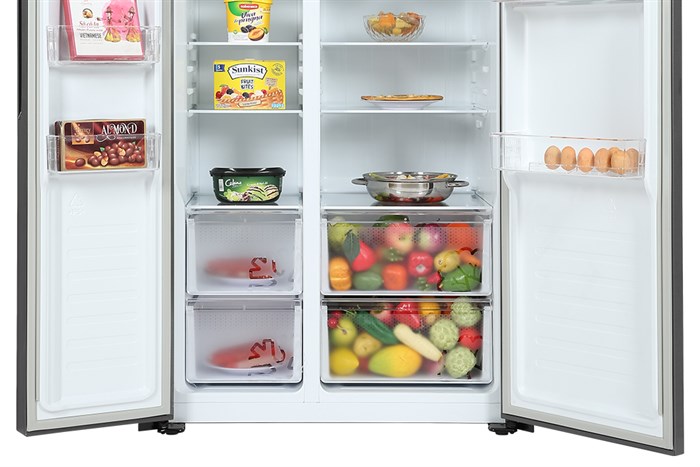 Tủ lạnh Casper Inverter 552 lít RS-570VT Màu Xám