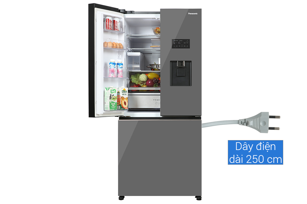 Tủ lạnh Panasonic Inverter 495 lít Multi Door PRIME+ Edition NR-CW530XMMV Màu Đen