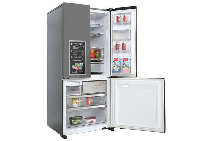 Tủ lạnh Panasonic Inverter 495 lít Multi Door PRIME+ Edition NR-CW530XMMV Màu Đen