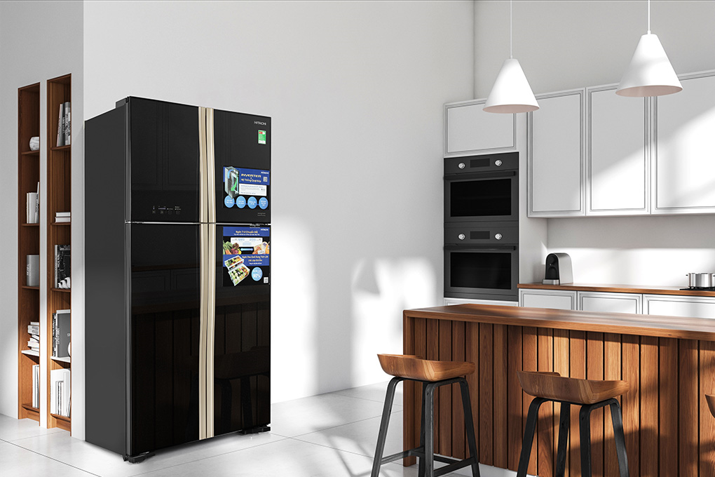 Tủ lạnh Hitachi Inverter 509 lít Multi Door R-FW650PGV8 GBK Màu Đen