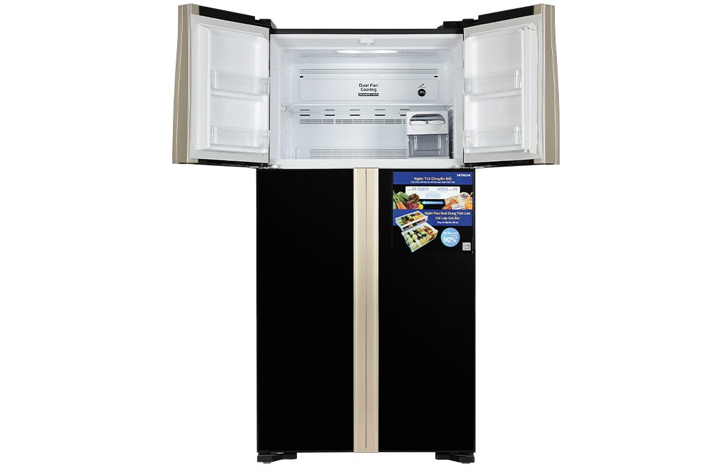 Tủ lạnh Hitachi Inverter 509 lít Multi Door R-FW650PGV8 GBK Màu Đen