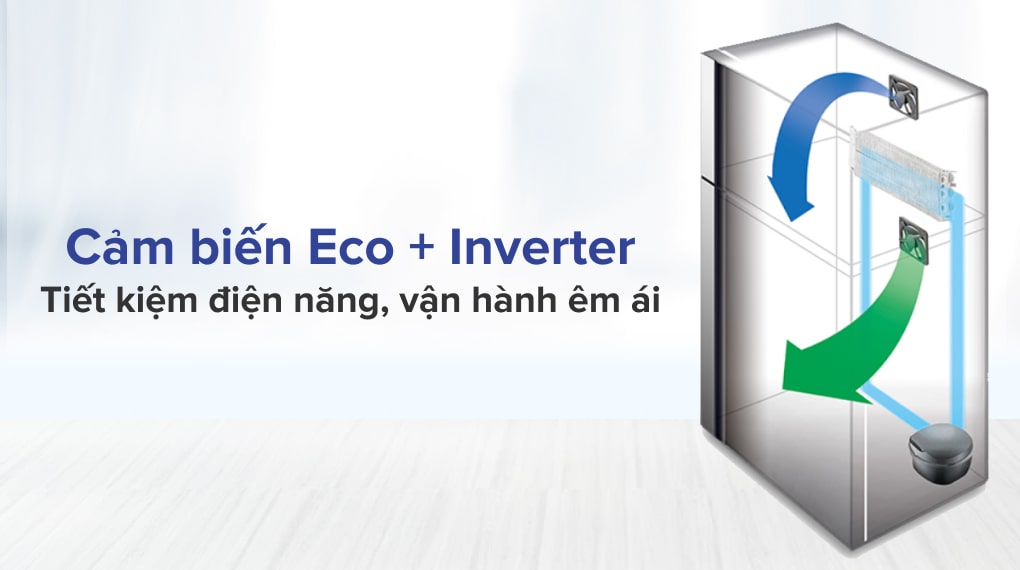 Tủ lạnh Hitachi Inverter 339 lít R-FVX450PGV9 - Tiết kiệm điện