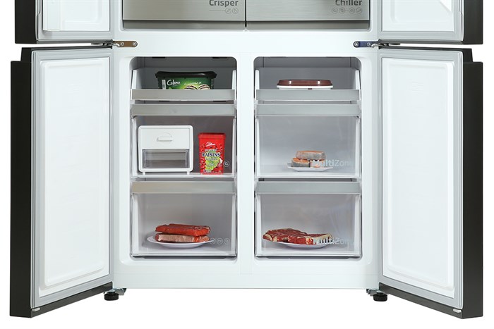 Tủ lạnh Beko Inverter 553 lít Multi Door GNO51651KVN Màu Xám đậm