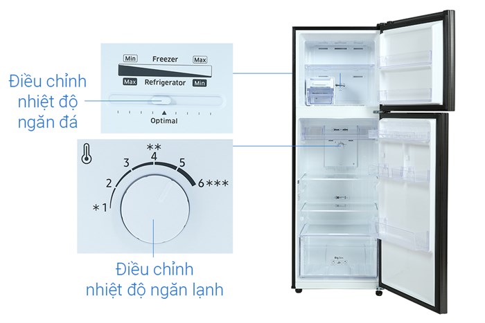 Tủ lạnh Samsung Inverter 322 Lít RT32K503JB1/SV Màu Xám