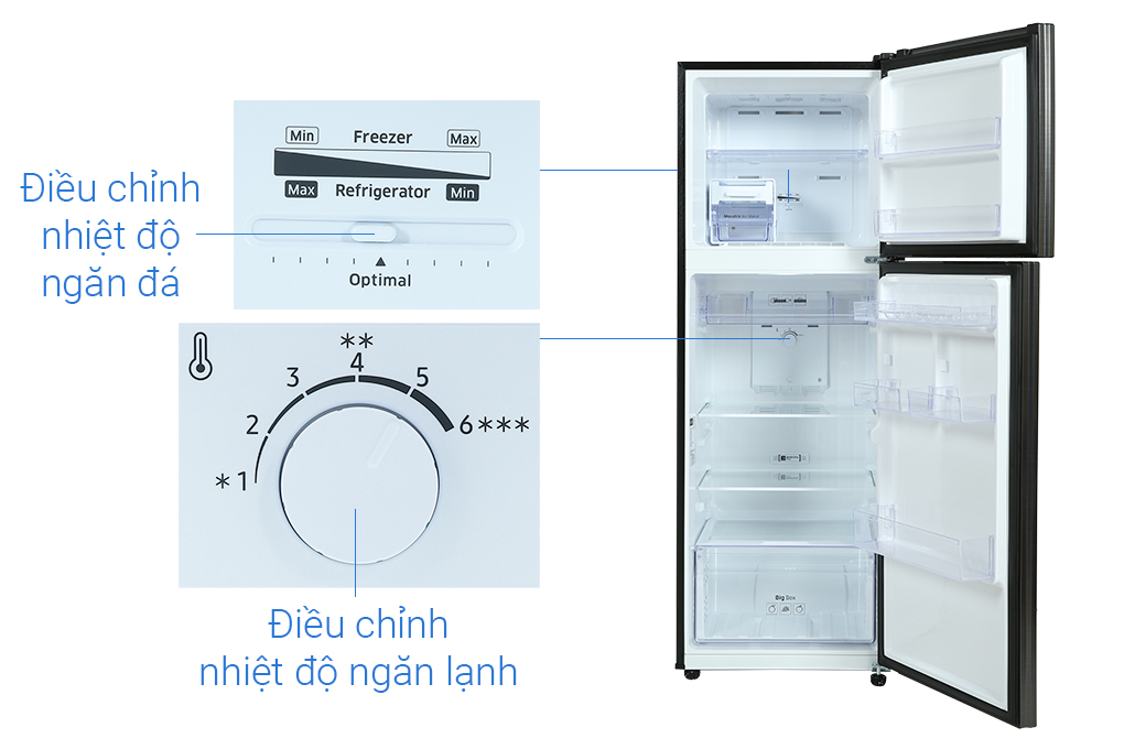 Tủ lạnh Samsung Inverter 322 Lít RT32K503JB1/SV