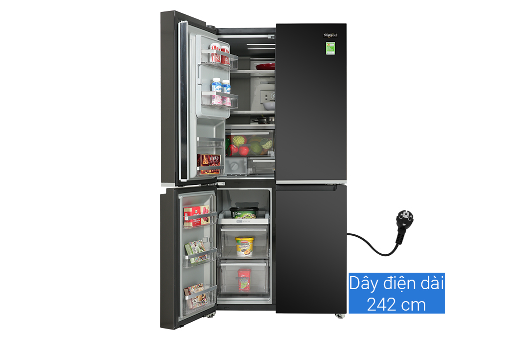 Tủ lạnh Whirlpool Inverter 592 Lít WFQ590DBSV Màu Đen