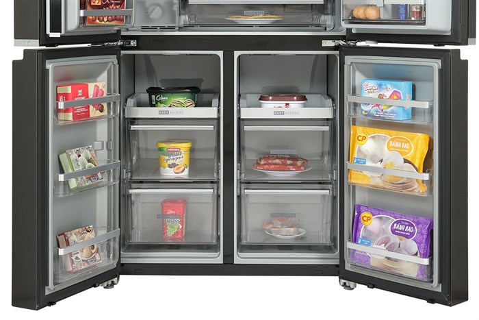 Tủ lạnh Whirlpool Inverter 592 Lít WFQ590DBSV Màu Đen