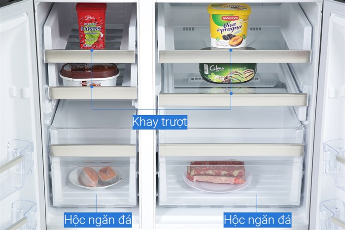 Tủ lạnh Electrolux Inverter 609 Lít EQE6879A-B Màu Xám đậm