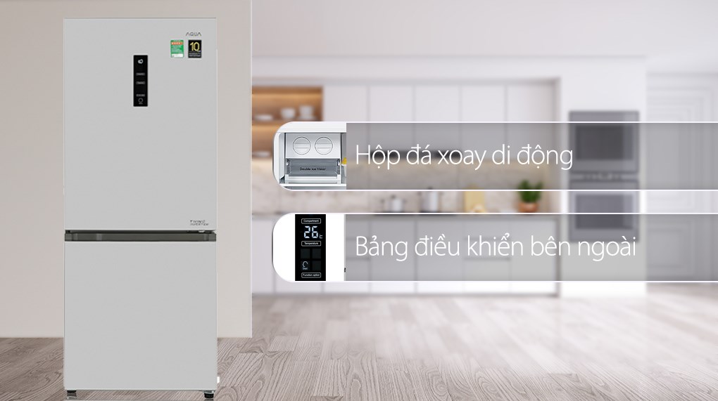 Tủ lạnh Aqua Inverter 260 lít AQR-I298EB SW