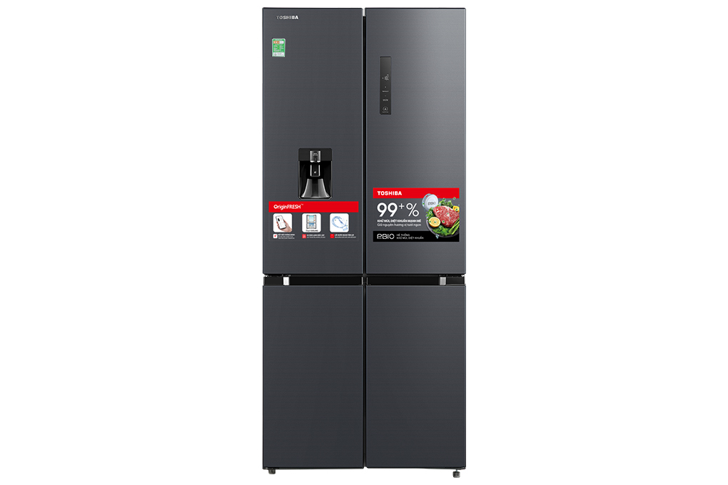 Tủ lạnh Toshiba Inverter 509 lít Multi Door GR-RF605WI-PMV(06)-MG Màu Đen - Xám