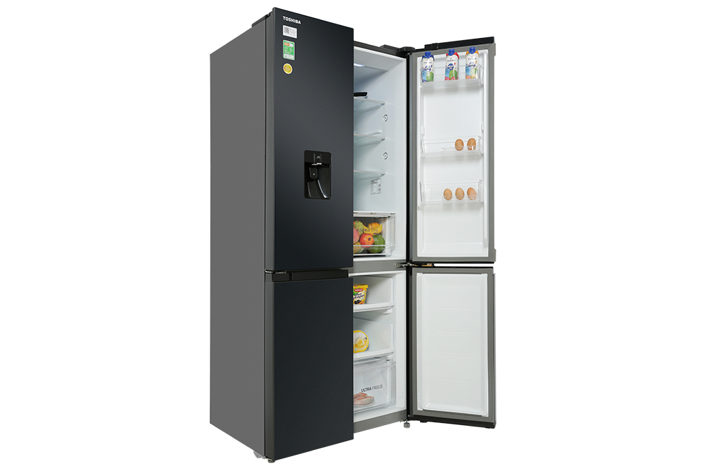Tủ lạnh Toshiba Inverter 509 lít Multi Door GR-RF605WI-PMV(06)-MG Màu Đen - Xám