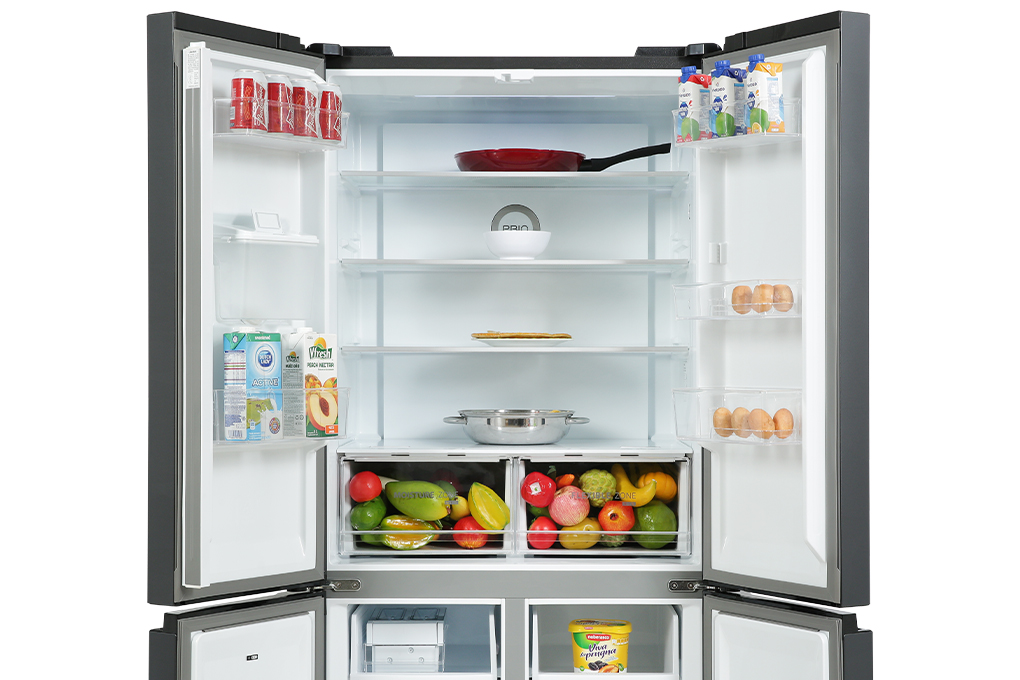 Tủ lạnh Toshiba Inverter 509 lít Multi Door GR-RF605WI-PMV(06)-MG Màu Đen - Xám