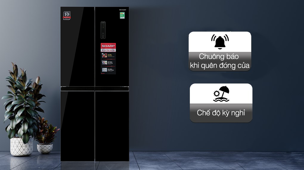 Tủ lạnh Sharp Inverter 362 Lít SJ-FX420VG-BK- Tiện ích