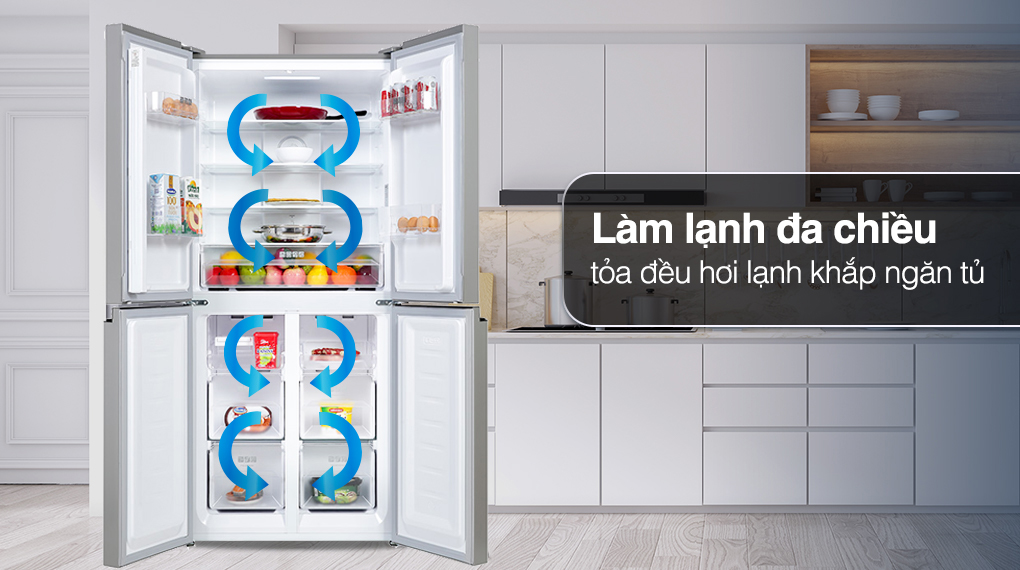 Tủ lạnh Sharp Inverter 362 Lít SJ-FX420VG-BK - Làm lạnh đa chiều