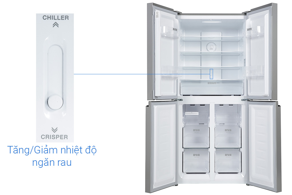 Tủ lạnh Sharp Inverter 362 lít Multi Door SJ-FX420VG-BK Màu Đen
