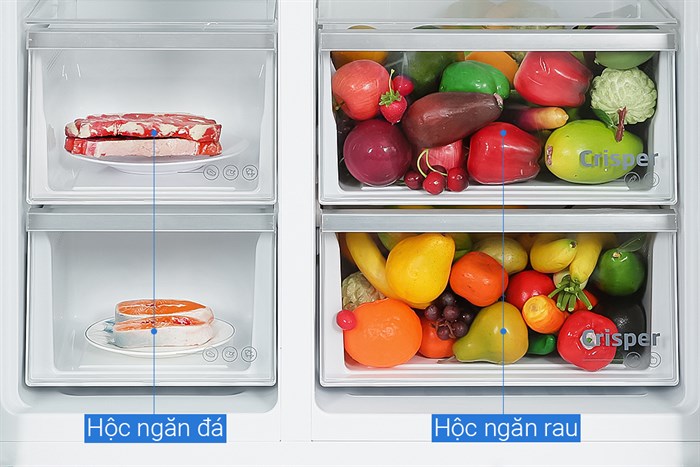 Tủ lạnh Beko Inverter 622 lít Side By Side GNO62251GBVN Màu Đen