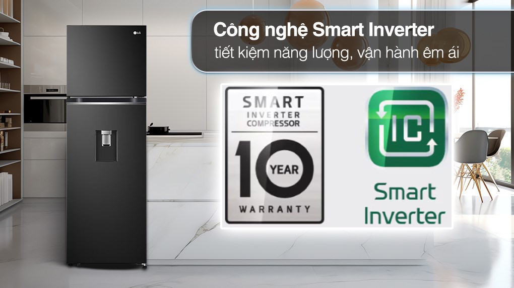 Tủ lạnh LG Inverter 264 Lít GV-D262BL