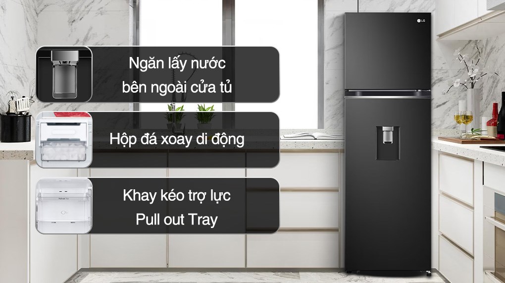 Tủ lạnh LG Inverter 264 Lít GV-D262BL