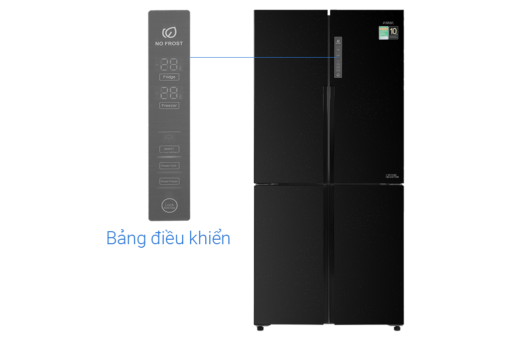 Tủ lạnh Aqua Inverter 456 lít Multi Door AQR-M525XA(FB) Màu Đen