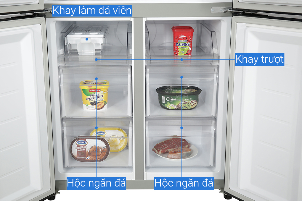Tủ lạnh Aqua Inverter 456 lít Multi Door AQR-M525XA(FB) Màu Đen