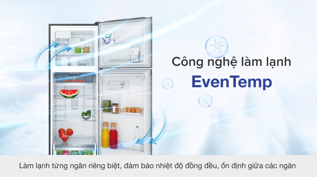 EvenTemp - Tủ lạnh Electrolux Inverter 312 Lít ETB3460K-H
