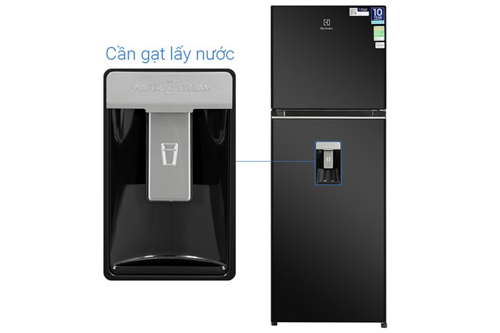 Tủ lạnh Electrolux Inverter 312 Lít ETB3460K-H Màu Đen