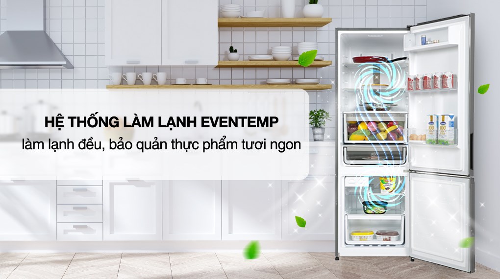 Tủ lạnh Electrolux Inverter 335 Lít EBB3702K-A