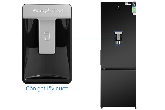 Tủ lạnh Electrolux Inverter 335 Lít EBB3762K-H Màu Đen