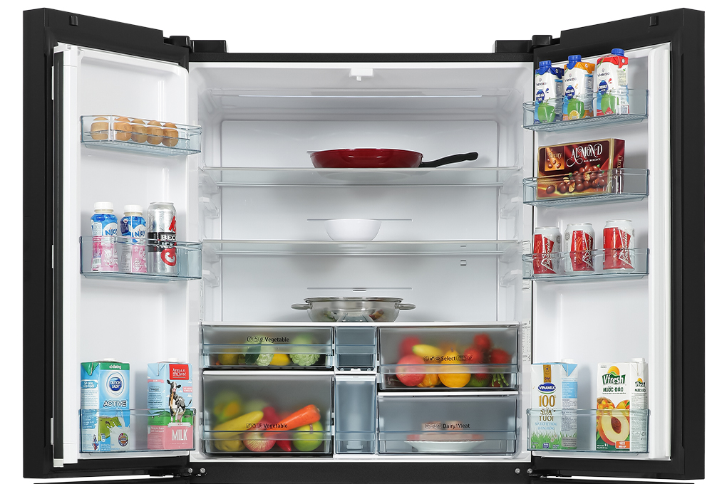 Tủ lạnh Hitachi Inverter 569 lít Multi Door R-WB640PGV1 GCK Màu Đen