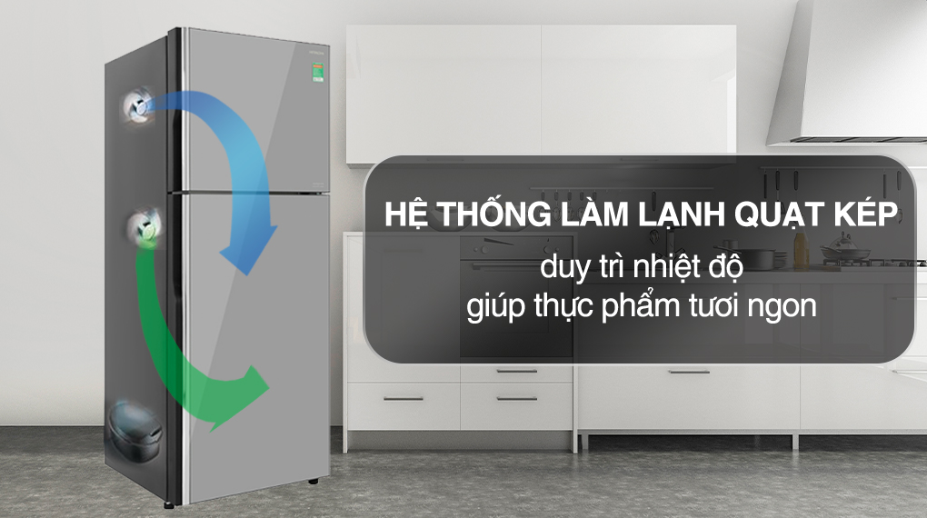 Tủ lạnh Hitachi Inverter 366 lít R-FVX480PGV9 MIR - Công nghệ làm lạnh