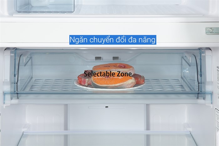 Tủ lạnh Hitachi Inverter 366 lít R-FVX480PGV9 MIR Màu Trắng - Bạc