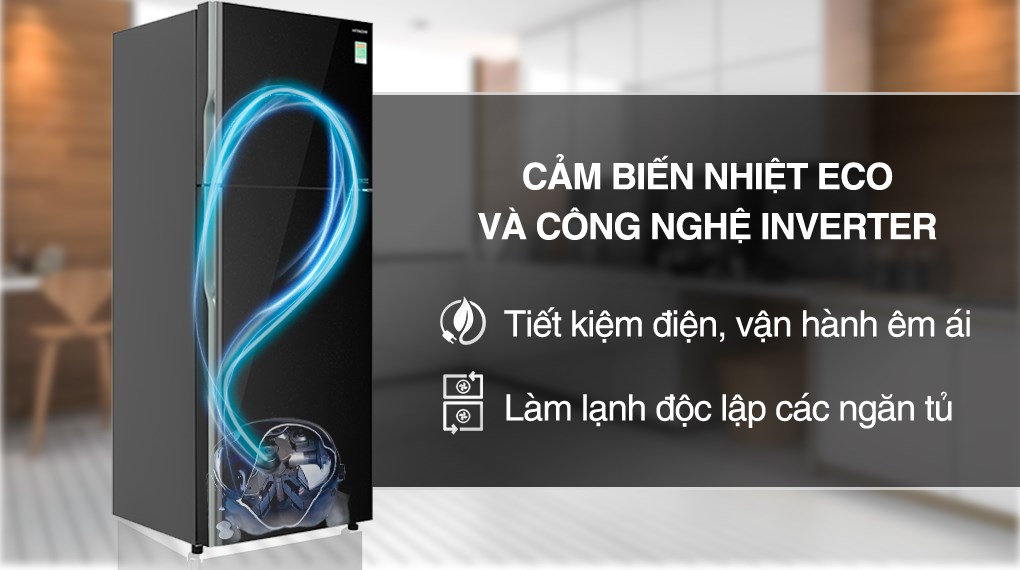 Tủ lạnh Hitachi Inverter 406 lít R-FVX510PGV9 GBK
