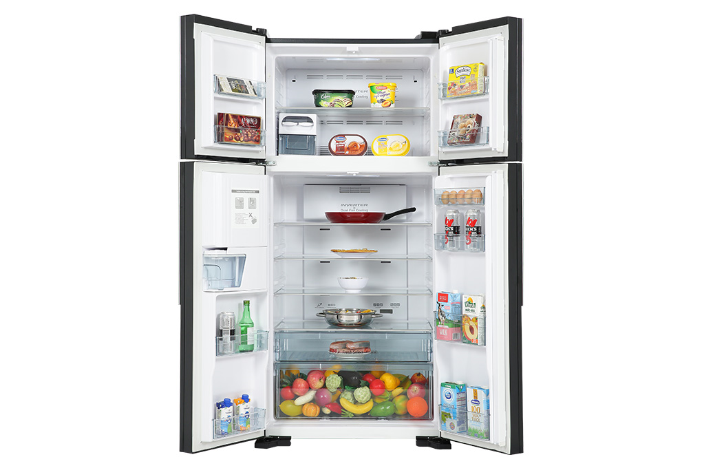 Tủ lạnh Hitachi Inverter 540 lít Multi Door R-FW690PGV7 GBK Màu Đen