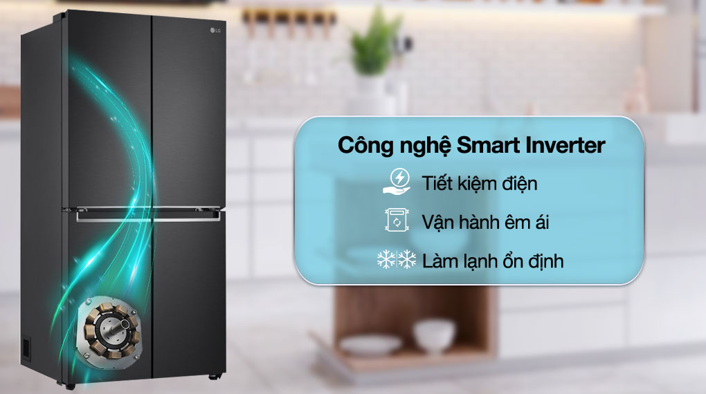 Smart Inverter - Tủ lạnh LG Inverter 535 Lít GR-B53MB