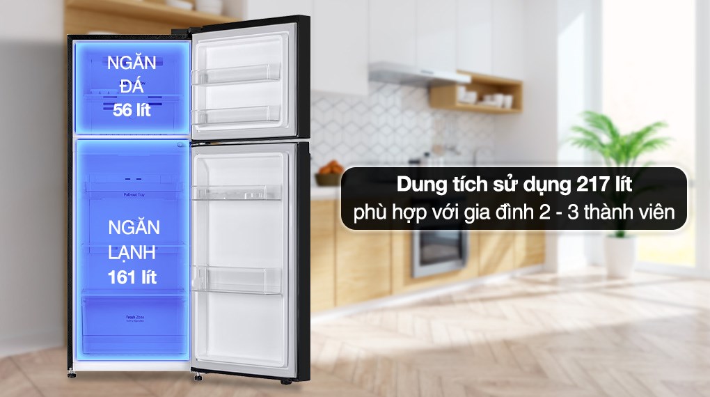 Tủ lạnh LG Inverter 217 lít GV-B212WB