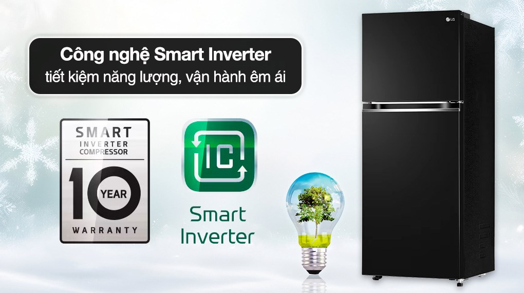 Tủ lạnh LG Inverter 217 lít GV-B212WB