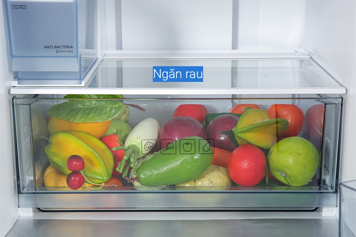 Tủ lạnh Panasonic Inverter 325 lít NR-BV361WGKV Màu Đen