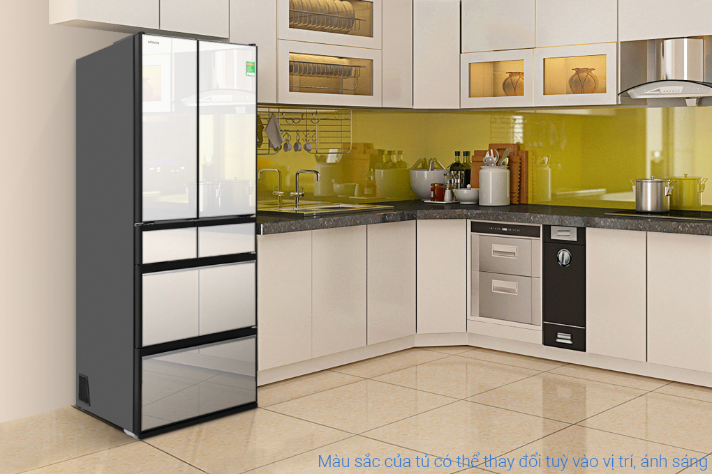 Tủ lạnh Hitachi Inverter 540 lít Multi Door R-HW540RV(X) Màu Trắng